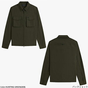 �y2026SS�V��zFRED PERRY �t���b�h�y���[ �����Y ���b�v�X�g�b�v �|�P�b�g�I�[�o�[�V���c �W���P�b�g �A�E�^�[ �i�C���� �_�u���W�b�v Ripstop Pocket Overshirt�@M2402�@[�|�C���g10�{]