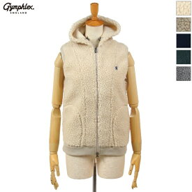 [WINTER SALE 30%OFF] Gymphlex ジムフレックス レディース ボア ダブルジップアップ フードベスト ボアベスト BOA ZIP HOODED VEST　J-0855 PL