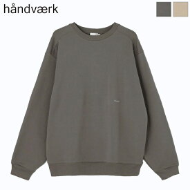 handvaerk ハンドバーク レディース クルーネック ロゴスウェットプルオーバー FLAX CREW NECK LPULLOVEROVER　0517　[ポイント10倍]