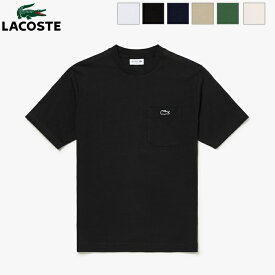 [2024ss新色/再入荷] LACOSTE ラコステ レディース対応 メンズ アウトラインクロックポケットTシャツ クルーネック 半袖　TH5807-99　TH5581-99　[ポイント10倍]