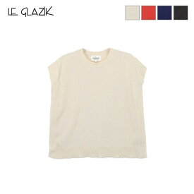 [SUMMER SALE 40%OFF] Le glazik ル グラジック レディース コットン ワイドクルーネックベスト CREW NECK VEST　LG-D0046 AMA