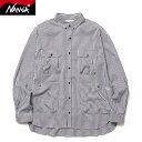 【SALE 30%OFF】NANGA ナンガ メンズ ギンガムチェック キャンプシャツ ポケット付き長袖シャツ GINGHAM CHECK CAMP SHIRT　N2500-1I505A　[2025SS新作]