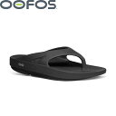 【2025SS新作】OOFOS ウーフォス ユニセックス ウーオリジナル ブラック リカバリー フットウェア トングサンダル シューズ 靴 アウトドア スポーツ OORIGINAL - BLACK　2000010050182　[ポイント10倍]