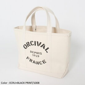 【2025SS新作】ORCIVAL オーシバル オーチバル ユニセックス プリント キャンバストートバッグ 中サイズ PRINT TOTE BAG MEDIUM　OR-H0360 KWC　[ポイント10倍]