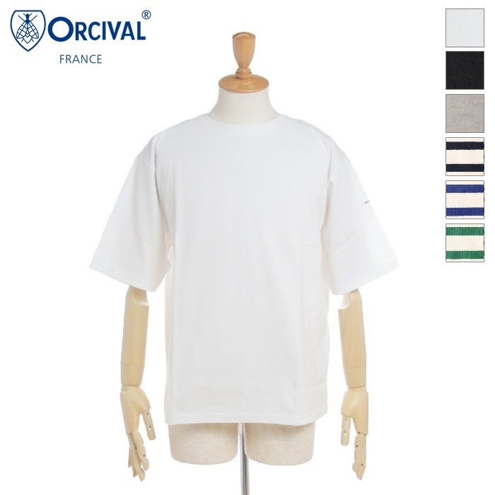 [SUMMER SALE 20%OFF] ORCIVAL オーチバル オーシバル メンズ クルーネック Tシャツ 半袖Tシャツ 18 -SUVIN JERSEY　OR-C0084 SOE