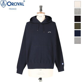 【楽天スーパーSALE期間限定：ポイント20倍】ORCIVAL オーシバル オーチバル メンズ コットン裏毛 フード プルオーバー スウェット パーカー ソリッド 無地 MINI FRENCH TERRY HOODED PULLOVER　OR-C0432 MAZ　[2025FW新色]