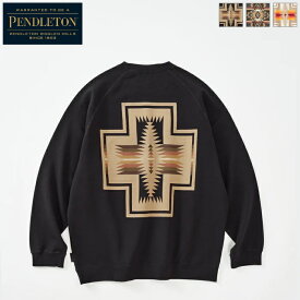 PENDLETON ペンドルトン ユニセックス バックプリント スウェット トレーナー ラグランスリーブ オリジナルパターン柄 Back Print Sweat　3475-3006　[ポイント10倍]