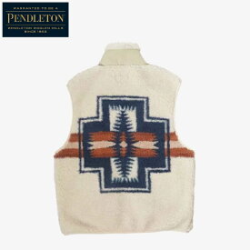 PENDLETON ペンドルトン ユニセックス ボアスタンドベスト フリース オリジナルパターン柄 Boa Stand Vest　3475-3016　[ポイント10倍]