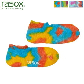 【SALE 30%OFF】rasox ラソックス ユニセックス タイダイ・スニーカー ショート丈 ソックス 靴下 フットウェア コットン素材 カジュアル メンズ レディース　CA091SN24
