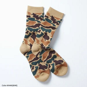 �ySALE 10%OFF�zRoToTo ���g�g ���j�Z�b�N�X �p�C�� �J���N���[�\�b�N�X �J�W���A�� �A���J�W �X�g���[�g �C�� ���ʕ� PILE CAMO CREW SOCKS�@R1339�@2025FW�ē���