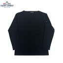 SAINT JAMES セントジェームス OUESSANT "SOLID" ウェッソン ソリッド バスクシャツ ボートネック 無地 NOIR ブラック 黒 メンズ レディース ユニセックス