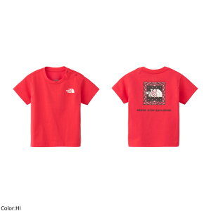 【SALE 20%OFF】THE NORTH FACE ザ・ノース・フェイス ベビー ショートスリーブバンダナスクエアロゴティー スクェア 半袖Tシャツ トップス 出産祝い B S/S Bandana Square Logo Tee NTB32546 日本正規代理