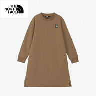 THE NORTH FACE ザ・ノース・フェイス キッズ ガールズスモールボックスロゴワンピース スウェット 裏毛 …