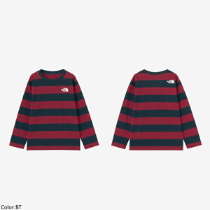 【SALE 20%OFF】THE NORTH FACE ザ・ノース・フェイス キッズ ロングスリーブフィールドボーダーティー 長袖Tシャツ ロンT トップス L/S Field Border Tee NTJ32320 日本正規代理店商品