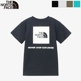 [2024ss新色/再入荷] THE NORTH FACE ザ・ノースフェイス キッズ ショートスリーブバックスクエアロゴティー 半袖Tシャツ トップス S/S Back Square Logo Tee　NTJ32333　日本正規代理店商品　[ポイント10倍]