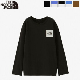 [2024ss新色/再入荷] THE NORTH FACE ザ・ノースフェイス キッズ ロングスリーブスモールスクエアロゴティー 長袖Tシャツ ロンT L/S Small Square Logo Tee　NTJ32357　日本正規代理店商品　[ポイント10倍]