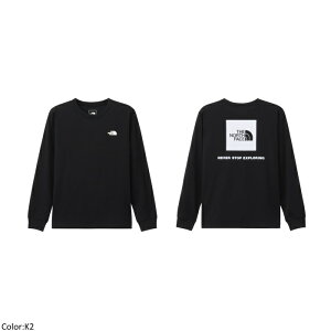 THE NORTH FACE UEm[XEtFCX fB[X OX[uobNXNGASeB[ TVc T gbvX JWA AEghA fC[[X L/S Back Square Logo Tee@NTW32442@{