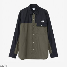 [2024ss再入荷] THE NORTH FACE ザ・ノースフェイス ユニセックス ロングスリーブヌプシシャツ 長袖 トップス L/S Nuptse Shirt　NR11961　日本正規代理店商品　[ポイント10倍]