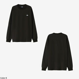 THE NORTH FACE ザ・ノースフェイス ユニセックス ロングスリーブヌプシコットンティー 長袖Tシャツ ロンT L/S Nuptse Cotton Tee　NT32345　2023秋冬モデル　日本正規代理店商品　[ポイント10倍]