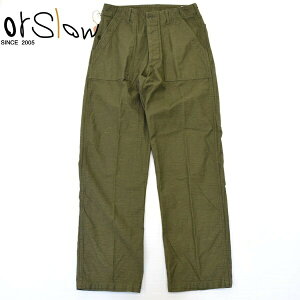 �����Y Orslow �I�A�X���E ���B���e�[�W�t�B�b�g �t�@�e�B�[�O�p���c �x�C�J�[�p���c VINTAGE FIT FATIGUE PANTS�@�~���^���[�p���c 03-V5002-77