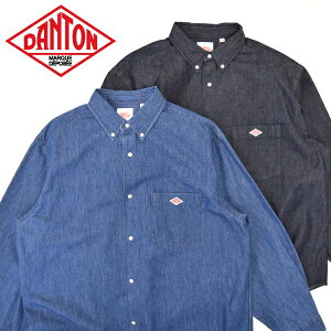 fB[X DANTON _g DENIM DUNGAREE B.D SHIRT fjVc _K[Vc@{^_E DT-B0292DUG