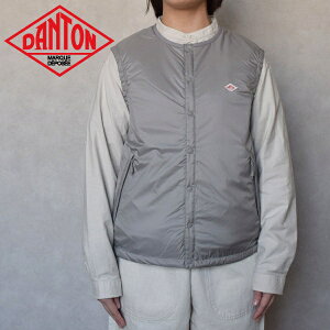 fB[X@ DANTON@_g@INSULATION COLLARLESS VEST CT[V J[XxXg iCxXg DT-A0634SNT