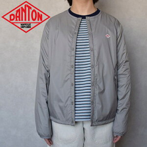 fB[X@ DANTON@_g@m[J[WPbg@CT[V@J[XWPbg@INSULATION COLLARLESS JACKET@DT-A0632SNT