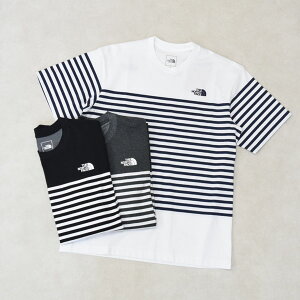 �����Y�@THE NORTH FACE�@�U�E�m�[�X�E�t�F�C�X S/S Panel Border Tee �V���[�g�X���[�u�p�l���{�[�_�[�e�B�[ T�V���c �{�[�_�[T ���� NT32406