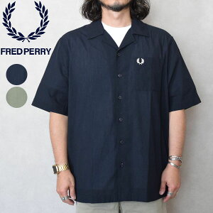 �����Y�@Fred Perry�@�t���b�h�y���[�@Lightweight Texture Revere Collar Shirt�@�I�[�v���J���[�V���c�@�����V���c�@�V���c�@M7762