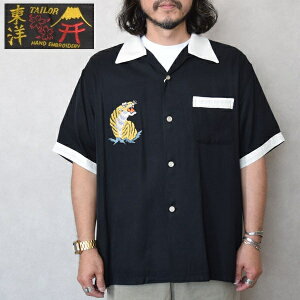 �����Y�@���m�G���^�[�v���C�Y�@SUKA SHIRT �gROARING TIGER�@ �e�[���[���m TAILOR TOYO �X�J�V���c 50's �I�[�v���J���[ ���[�����{�[�����O�V���c TT39508