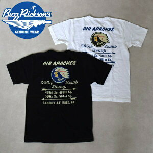 �����Y BUZZ RICKSON'S �o�Y���N�\���Y�@�X���u���[��T�V���c SLUB YARN T-SHIRT 345th BOMB.GROUP �v�����gT�V���c BR79565