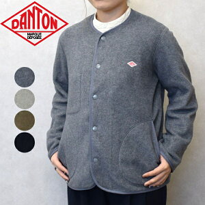 y2025N A/WzfB[X DANTON _g FLEECE COLLARLESS JACKET@t[XJ[XWPbg@m[J[@t[X@WPbg JD-8911