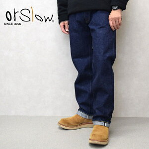 �����Y Orslow �I�A�X���E 105XX THE 1950S SELVEDGE DENIM �Z���r�b�W�f�j�� OneWash�@�f�j���@�W�[�p���@01-1050XX-81