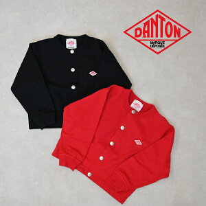 �y2026�N S/S�z�L�b�Y�@�q���@DANTON�@�_���g���@KIDS�f COTTON TERRY CREW NECK CARDIGAN �X�E�F�b�g�J�[�f�B�K�� DT-C0409CIN