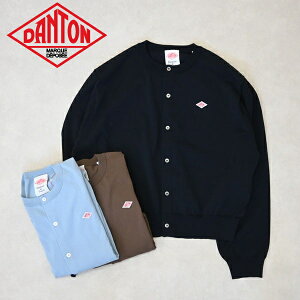�y2026�N S/S�z���f�B�[�X�@DANTON�@�_���g���@W Jersey Knit Crew Neck Cardigan �W���[�W�[�j�b�g �N���[�l�b�N�����J�[�f�B�K�� DT-D0137YSD