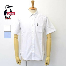 メンズ　CHUMS　チャムス　半袖　ボタンダウン　オックスフォード　シャツ　CHUMS OX S/S Shirt CH02-1153