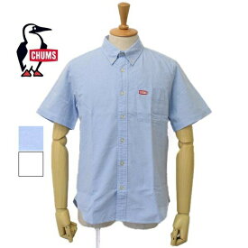 メンズ　CHUMS　チャムス　半袖　ボタンダウン　オックスフォード　シャツ　CHUMS OX S/S Shirt CH02-1153
