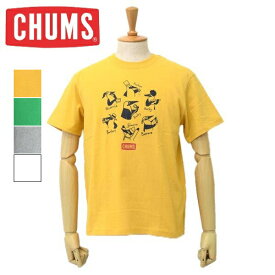 メンズ　CHUMS　チャムス Boody＆Friends T-shirt　半袖　プリント　Tシャツ　CH01-2221