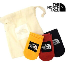 キッズ　靴下　ソックス　THE NORTH FACE　ザ　ノースフェイス　Baby Organic 3P 3点セット＋収納袋付き　出産祝い　NNB82090