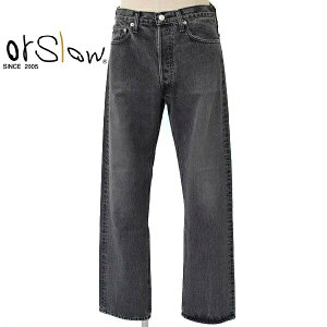 �����Y Orslow �I�A�X���E STANDARD 105 13.7OZ ORIGINAL SELVEDGE DENIM �u���b�N�@�f�j���@�W�[�p���@�@01-1050W-D61S
