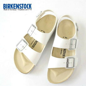 レディース　BIRKEN STOCK　ビルケンシュトック　MILANO ミラノ　White 白　サンダル　034733