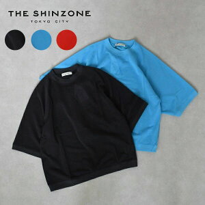 ���f�B�[�X�@THE SHINZONE �U �V���]�[���@SHEER HALF SLEEVE SWEATSHIRT �V�A�[�n�[�t�X���[�u�X�E�F�b�g�V���c ���� �J�b�g�\�[ 25MMSCU08