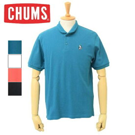 メンズ　CHUMS　チャムス　Booby Shawl Polo Shirt　半袖　ショールカラー　鹿の子　ポロシャツ 無地　CH02-1191
