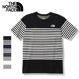 メンズ　THE NORTH FACE　ザ　ノースフェイス　 S　S Panel Border Tee　パネルボーダーティー　クルーネック　半袖　ボーダー　Tシャツ　NT32335