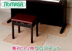 フロアマット　電子ピアノ用　イトマサ　※電子ピアノ用フロアマットのみの販売です。画像にある椅子、椅子用マットは別売りです。
