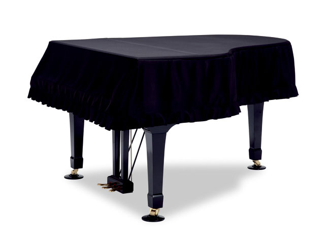吉澤 高価値 グランドピアノカバー GP-SBKR 1級遮光生地 黒 ピアノカバー NEW 裏赤
