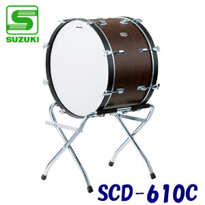 SUZUKI（スズキ）　コンサートバスドラム（大太鼓）　24インチ　木銅　SCD-610C