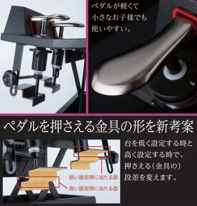楽天市場】甲南 ピアノ 補助ペダル M-60R+（プラス）ピアノ補助台 台 