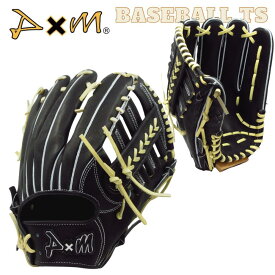 野球 D×M ディーバイエム 硬式外野手用グラブ O110 ベーシックシリーズ ブラック 高校野球 グラブ袋付き 日本製 送料無料 ベースボールTS 【1022】