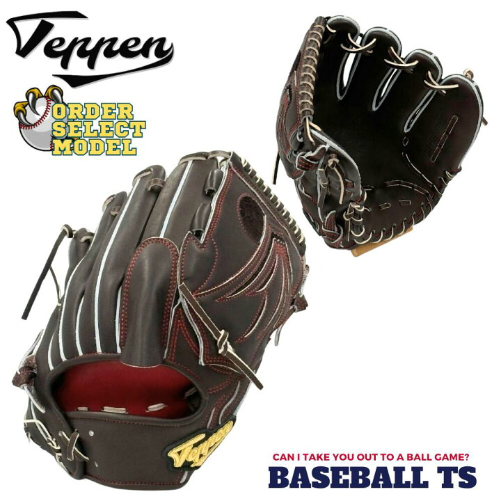 野球 Teppen てっぺん グローブ 硬式投手用グラブ オーダーセレクトモデル SW1型 Bブラウン 高校野球 ボーイズリーグ 日本製 グラブ袋付き 送料無料 ベースボールTS SW1-G ベースボール